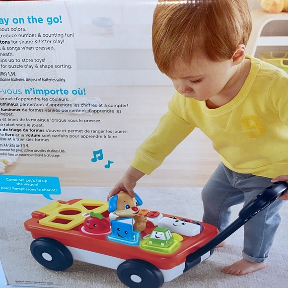 Fisher-Price Laugh & Learn Pull & Play Learning Wagon Toy - Picture 10 of 11